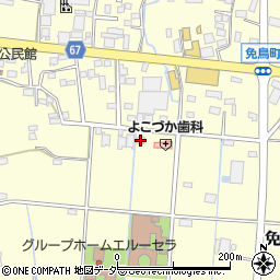栃木県佐野市免鳥町846周辺の地図