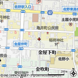 栃木県佐野市亀井町2621-4周辺の地図