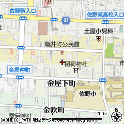 栃木県佐野市亀井町2623-5周辺の地図