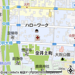 佐野市中央公民館観光物産会館周辺の地図