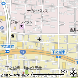 群馬県高崎市下之城町171-16周辺の地図