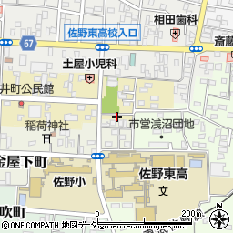 栃木県佐野市亀井町15-7周辺の地図