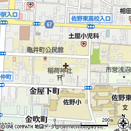 栃木県佐野市亀井町2630周辺の地図