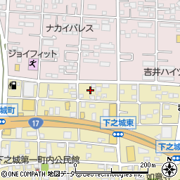 群馬県高崎市下之城町172周辺の地図