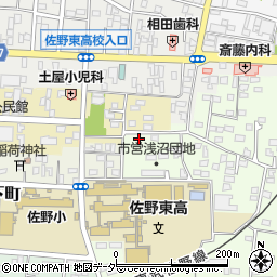 栃木県佐野市浅沼町376周辺の地図