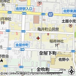 栃木県佐野市亀井町2620-6周辺の地図