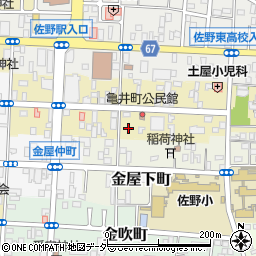 栃木県佐野市亀井町2622-6周辺の地図