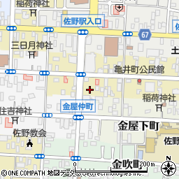 栃木県佐野市亀井町2612-4周辺の地図