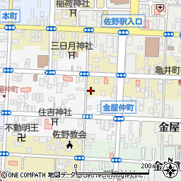 栃木県佐野市亀井町2605-3周辺の地図