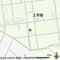 茨城県筑西市上平塚516-7周辺の地図