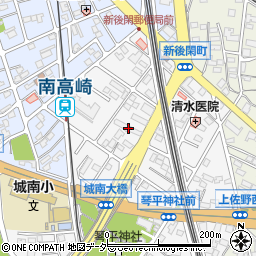 群馬県高崎市新後閑町4周辺の地図