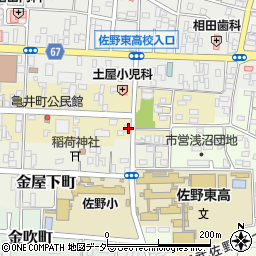 栃木県佐野市亀井町2634-2周辺の地図