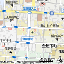 栃木県佐野市亀井町2612-1周辺の地図