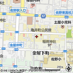 栃木県佐野市亀井町2622-4周辺の地図