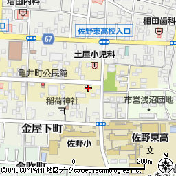 栃木県佐野市亀井町2633周辺の地図