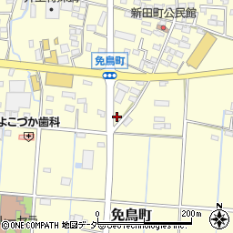 栃木県佐野市免鳥町215周辺の地図