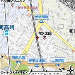 群馬県高崎市新後閑町10周辺の地図