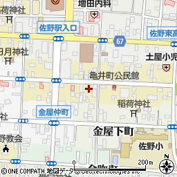 栃木県佐野市亀井町2620-1周辺の地図