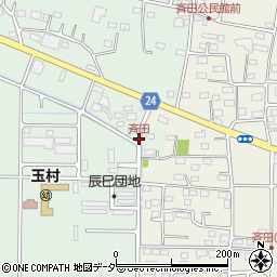 斉田周辺の地図