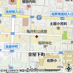 亀井町公民館周辺の地図