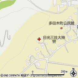 栃木県足利市多田木町周辺の地図
