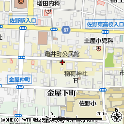 栃木県佐野市亀井町2623-10周辺の地図