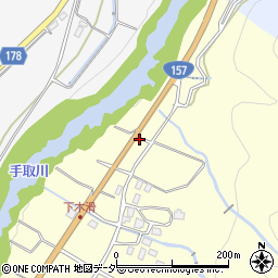 石川県白山市木滑レ周辺の地図