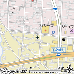 群馬県高崎市下之城町143周辺の地図