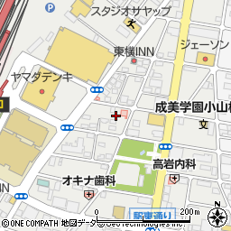 小山ヨガ　スタジオ周辺の地図