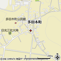 栃木県足利市多田木町566周辺の地図