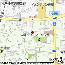栃木県佐野市浅沼町750周辺の地図