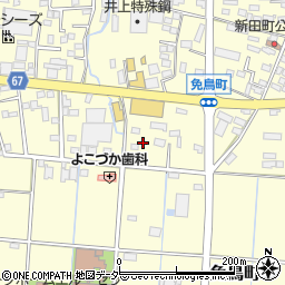 栃木県佐野市免鳥町853周辺の地図
