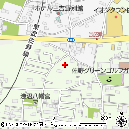 栃木県佐野市浅沼町400周辺の地図
