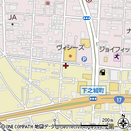 群馬県高崎市下之城町144周辺の地図
