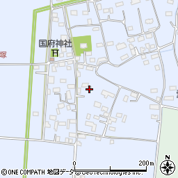 栃木県小山市下国府塚周辺の地図