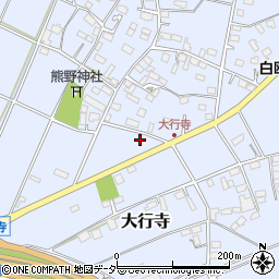 栃木県小山市大行寺280周辺の地図