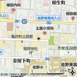 栃木県佐野市亀井町2643-2周辺の地図