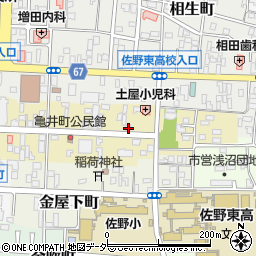 栃木県佐野市亀井町2642周辺の地図