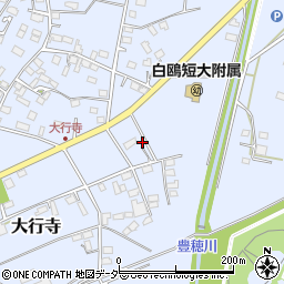 栃木県小山市大行寺334周辺の地図