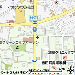 栃木県佐野市浅沼町817周辺の地図