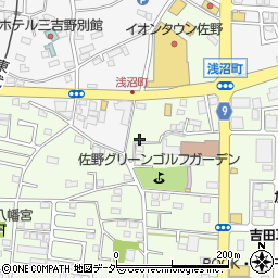 栃木県佐野市浅沼町749周辺の地図