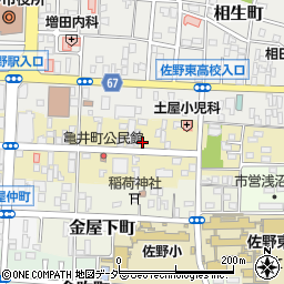 栃木県佐野市亀井町2646-2周辺の地図