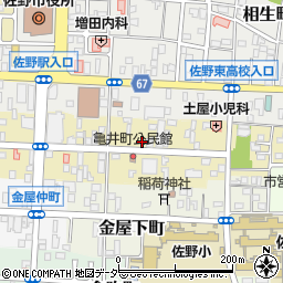 栃木県佐野市亀井町2649-3周辺の地図