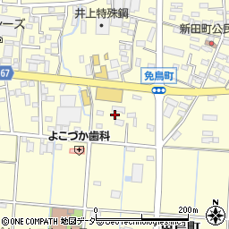 栃木県佐野市免鳥町559周辺の地図