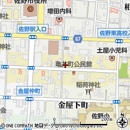 栃木県佐野市亀井町2652-2周辺の地図