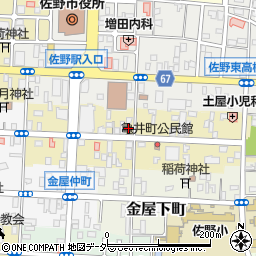 栃木県佐野市亀井町2653-1周辺の地図