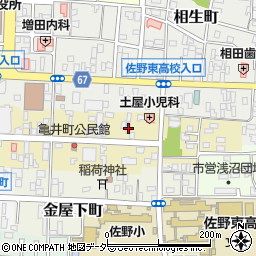 栃木県佐野市亀井町2643周辺の地図