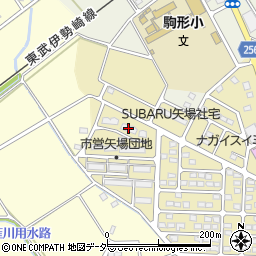 矢場市営住宅８３－４号棟周辺の地図
