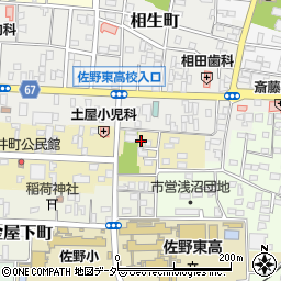 栃木県佐野市亀井町16-6周辺の地図