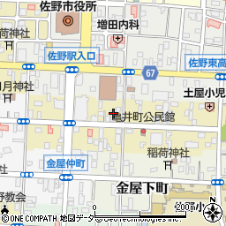 栃木県佐野市亀井町2654-1周辺の地図